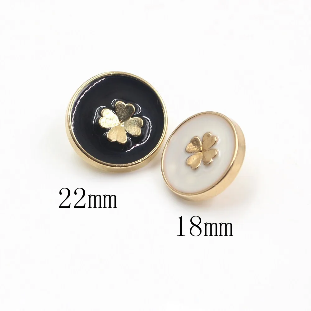 

18mm 22mm 25mm 10pcs/lot Flowers metal button gold sweater coat decoration shirt buttons accessories DIY JS-0080