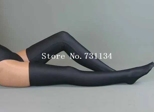 Сексуальная Высокая эластичность лайкра спандекс носки женщины zentai чулок