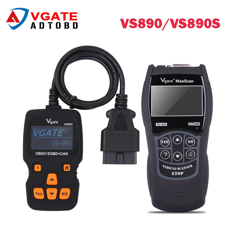 

Vgate Original VS890 VS890S OBD2 Scanner Engine Fault Code Reader Analyzer vs890S/vs890 obd2 Car Diagnostic Scanner Tool