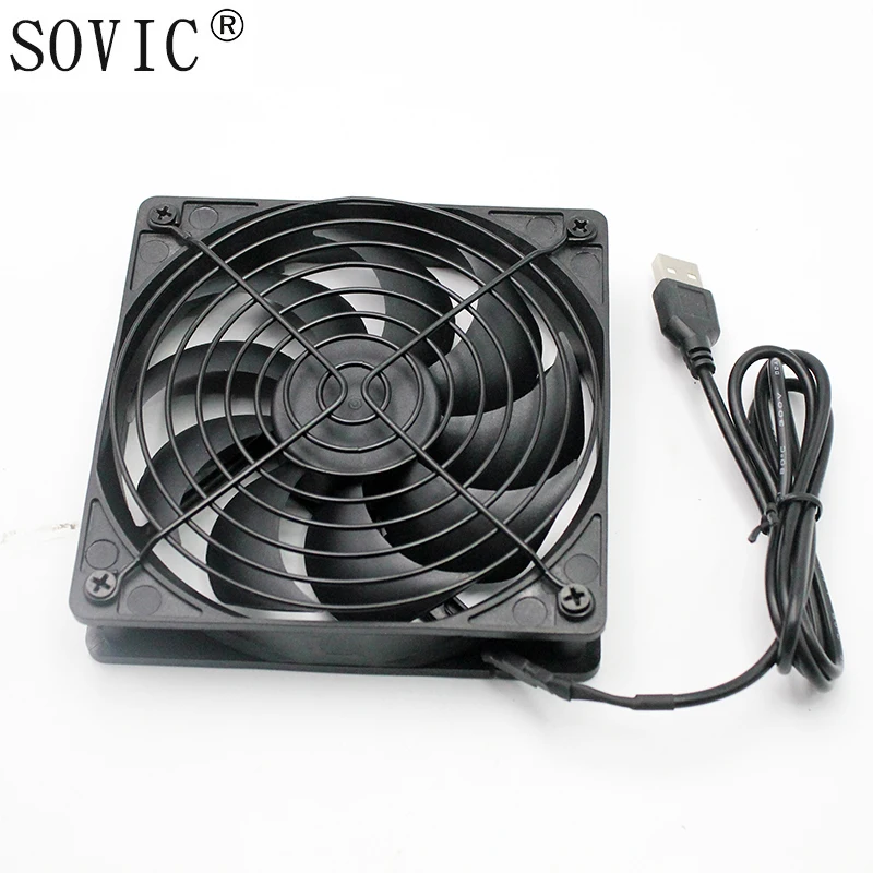 120mm DC 5V 2000RPM USB Cooling Fan Portable CPU Computer Case Fan