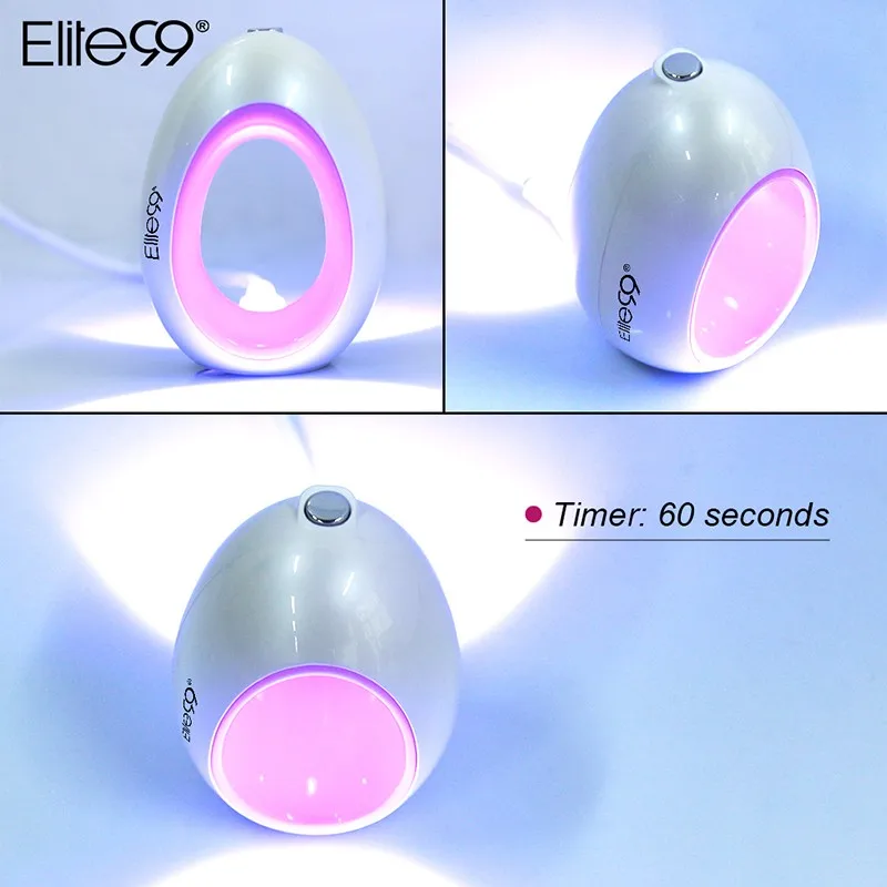 Elite99 Мини светодиодный УФ-светильник, Сушилка для ногтей с милым пингвином, Сушилка для ногтей, Гель-лак, отверждающий светильник для одного пальца, портативный