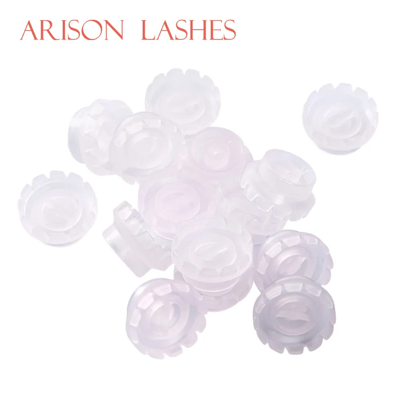 

100pcs Disposable Eyelashes Blossom cup eyelashes glue holder plastic Stand Quick Flowering For Eyelashes Extension Makeup Tools