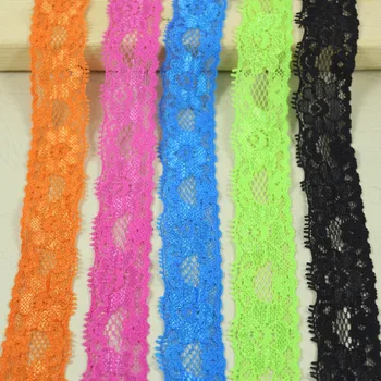 

10 yards 24mm width Elastic Stretch Lace trim sewing headband accessories