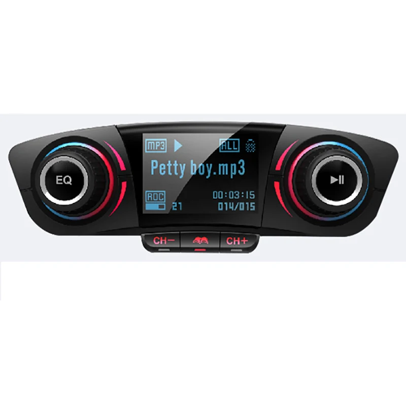 BINYEAE Bluetooth fm передатчик беспроводной автомобильный радио адаптер с двумя usb
