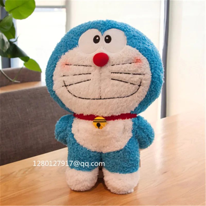 15,74 ''мультфильм Doraemon Kawaii Orga mage негабаритные плюшевые куклы фигурка Коллекционная модель игрушки P1348 - Цвет: A-blue  Hold hands