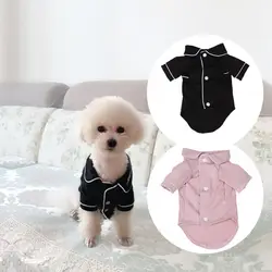 Модные пижамы для собак Pet Одежда комбинезон Cat аксессуары для домашних животных, для собак пижамы рубашка Костюмы для маленький средний