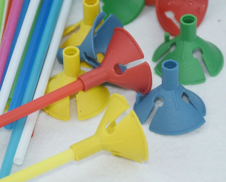 Аксессуары удобно 100 компл./лот шар стержни многоцветный держатель ПВХ Поддержка палочка для шарика для вечерние украшения детской игрушки
