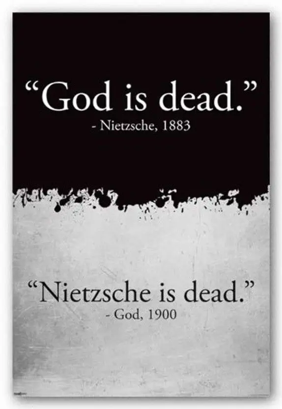 Home Decor God is Dead-Silk Art Poster Wall Sicker Decoration Gift