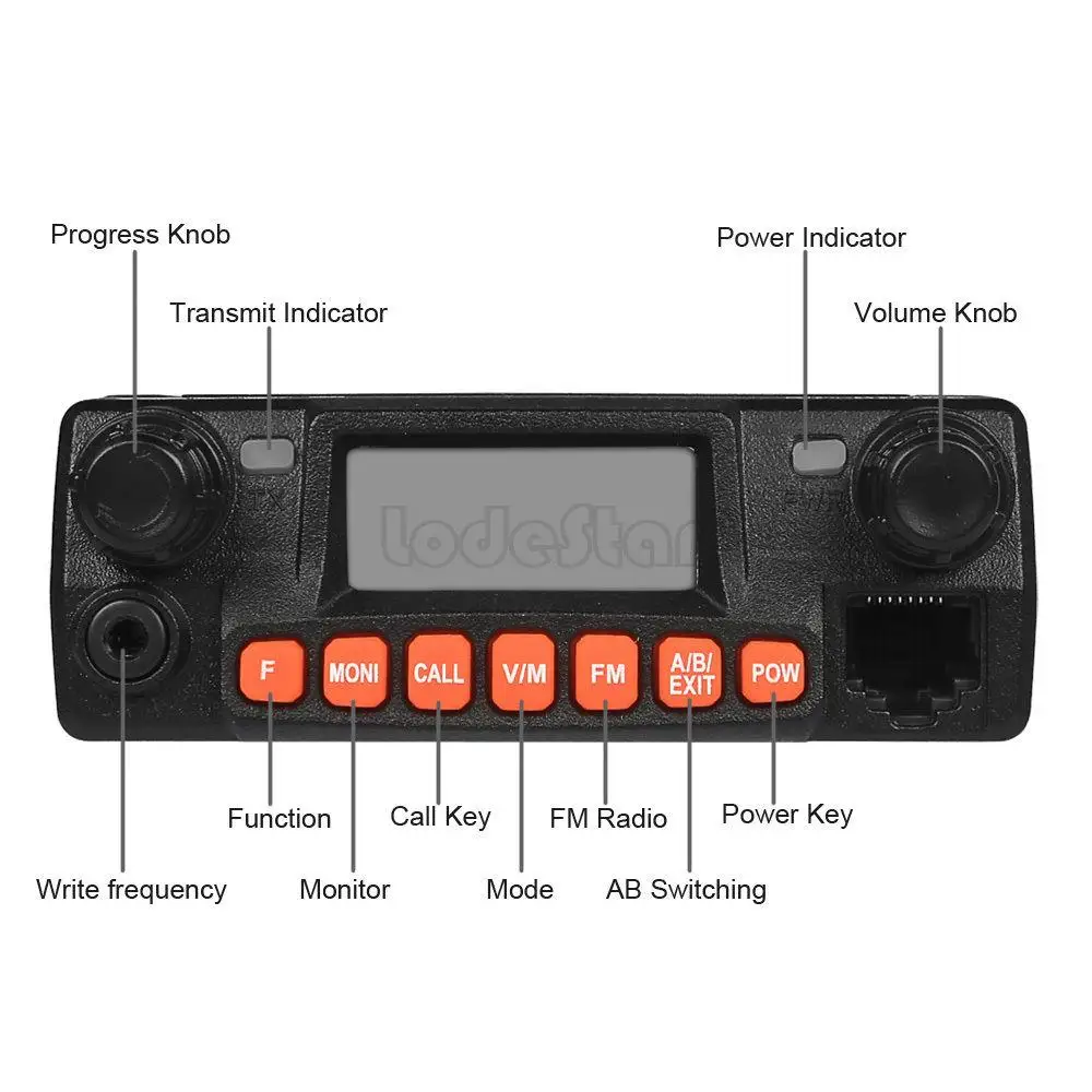 QYT KT-8900R мини автомобильное мобильное радио KT8900R VHF/UHF трехдиапазонная рация 25 Вт 200CH сканирующий монитор sql-dtmf FM сигнализация CB радио