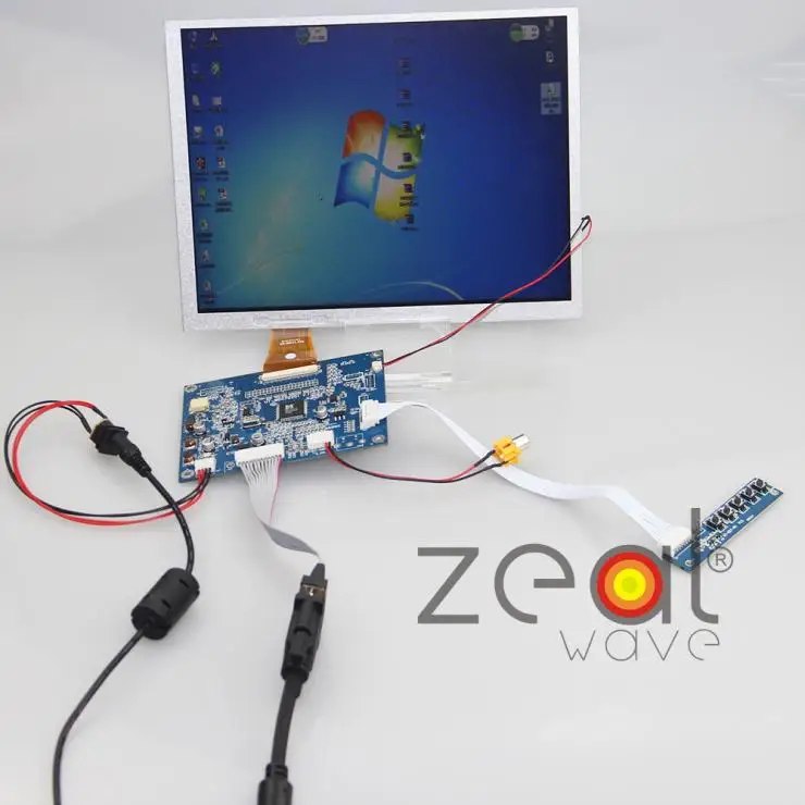 

10.4"Inch A104SN03 800x600 4:3 TFT LCD Display + (VGA+AV) Driver Controller Board Card