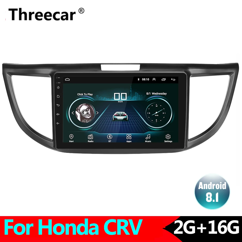 2G+ 16G Android 8,1 автомобильный Радио мультимедийный аудио плеер навигация gps 2Din для Honda CRV 2012 2013 автомобильный стерео радио