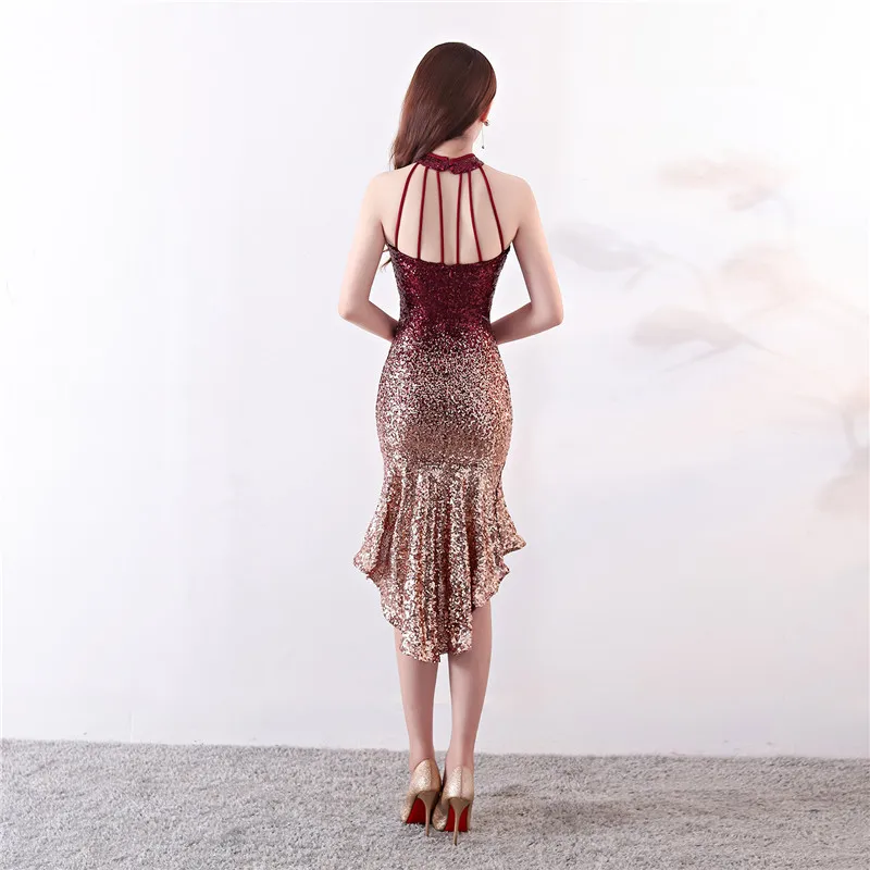 2018 Vestidos Mujer Europe And The Wrapped In Chest, A Gradual Change Of Beads, Hip Sexy Dress, Dinner Night Dress Sequins (12)