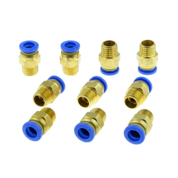 

8mm OD Push In Tube to M12*1.5 outer diameter male thread Straight Pneumatic Tube Quick Fittings Adapter