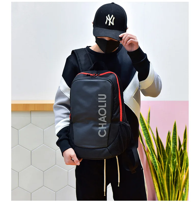 Рюкзак водонепроницаемый Оксфорд рюкзаки с изображением букв Мужская Легкая дорожная сумка для ноутбука средние школьные сумки для девочек-подростков ранец