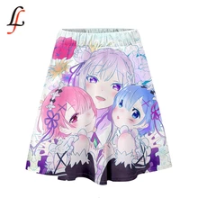Zero kara Hajimeru Isekai Seikatsu 3D K-pop юбки женские Harajuku shein эластичная талия короткие женские универсальные короткие женские