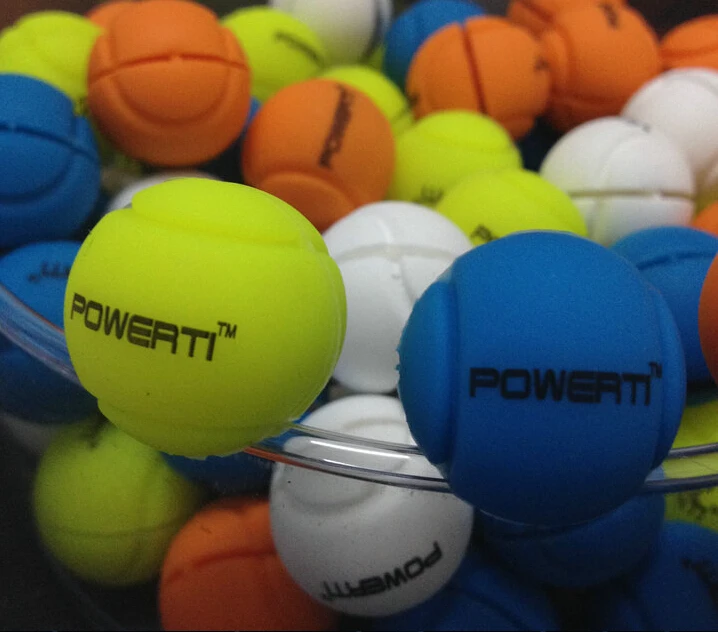 1 قطعة الأصلي POWERTI كرات التنس تصميم تنس الاهتزاز يستمتع للحد من Tenis مضرب الاهتزاز عوامل المثبطة raqueta tenis