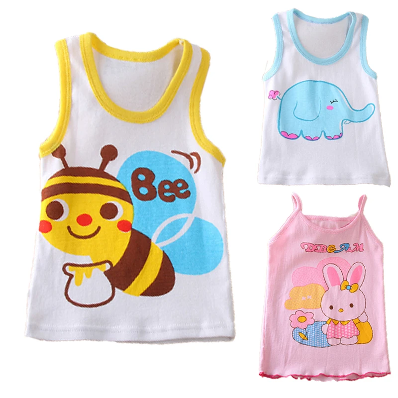 Cotton Baby Vests Summer Baby Boy Clothes Fashion Children Vest Baby