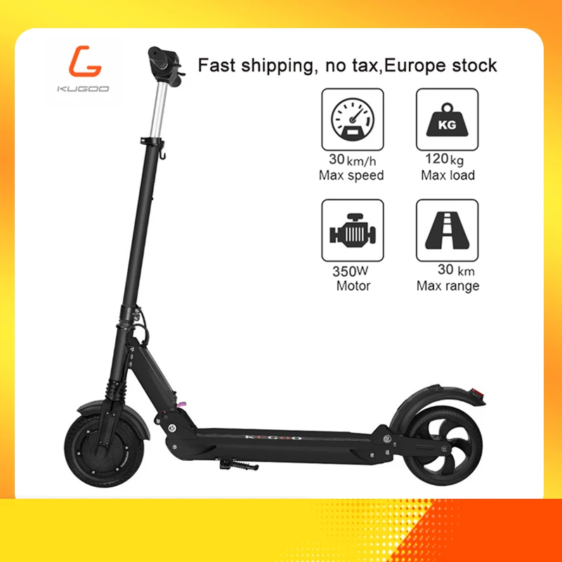 KUGOO S1 patinete electrico adulto скутер складывающийся 350 Вт Мотор Складной 8 дюймов 30 км mi leage PK Xiaomi mi M365 с аксессуарами - изображение