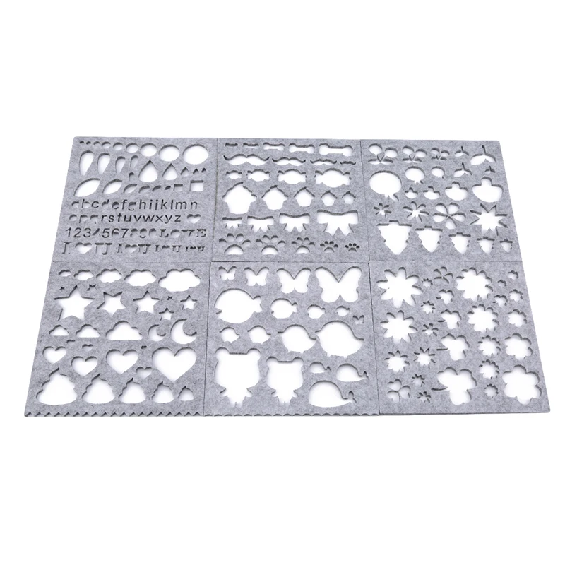 7pcs Sewing Accessories DIY Needle Felting Applique Mold Wool Felt