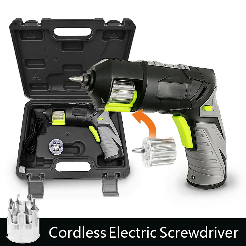 

DALAIER Electric Screwdriver With Usb Charge Wireless Power Driver Cordless Drill 3.6-Volt Lithium-Ion Battery Tools 090
