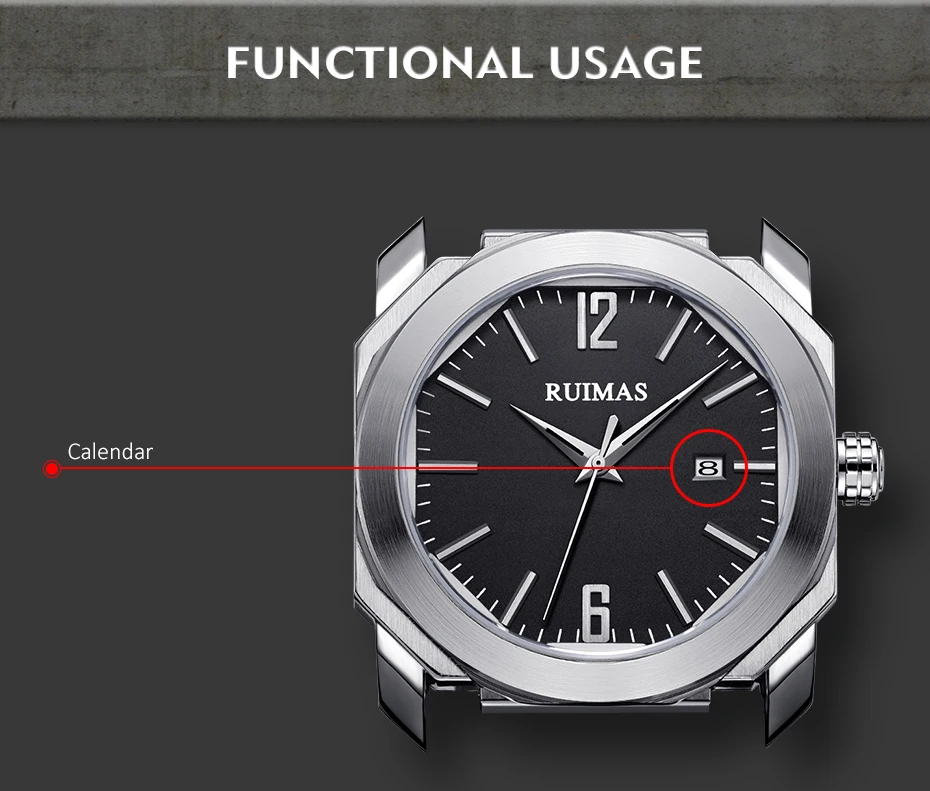 de quartzo moda cronógrafo relógio reloj hombre
