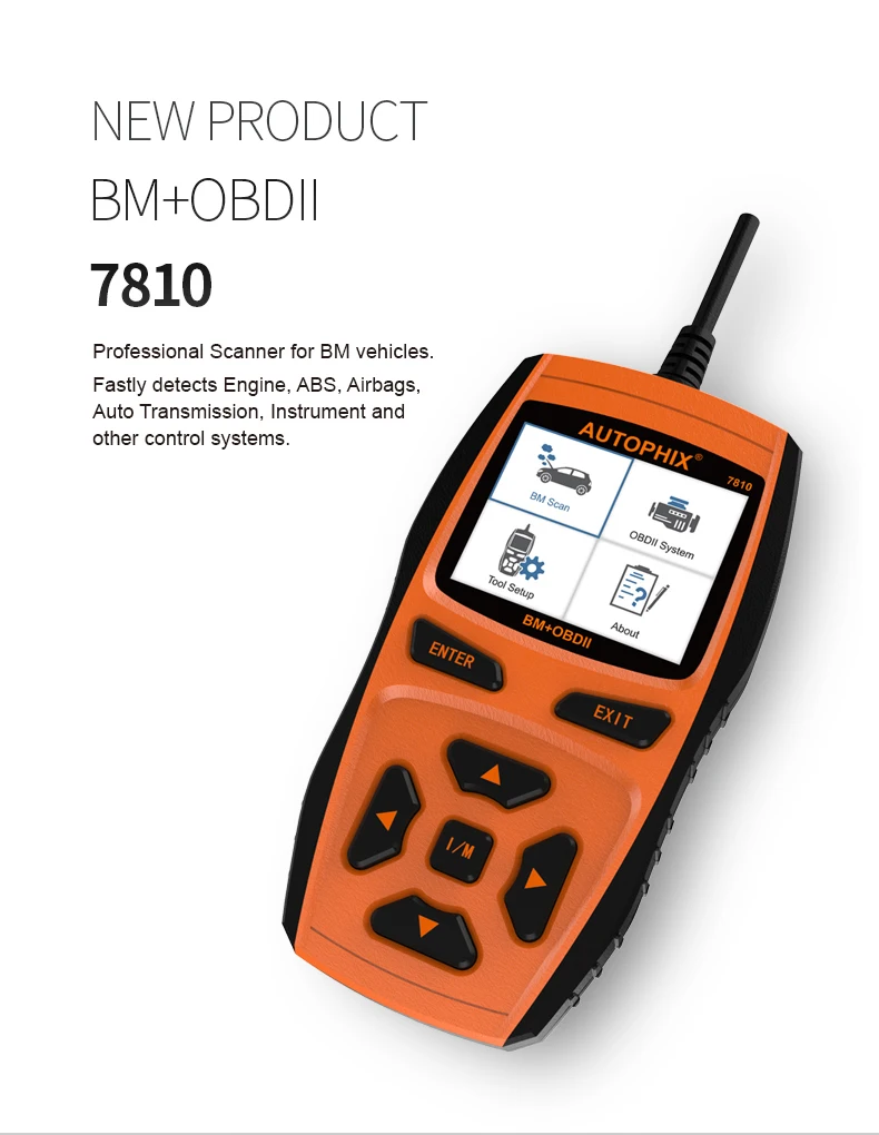 Autophix 7810 OBD2 OBD 2 Автомобильные сканер Инструменты диагностики масла Услуги сброса SAS EPB двигатель Code Reader для BMW Mini