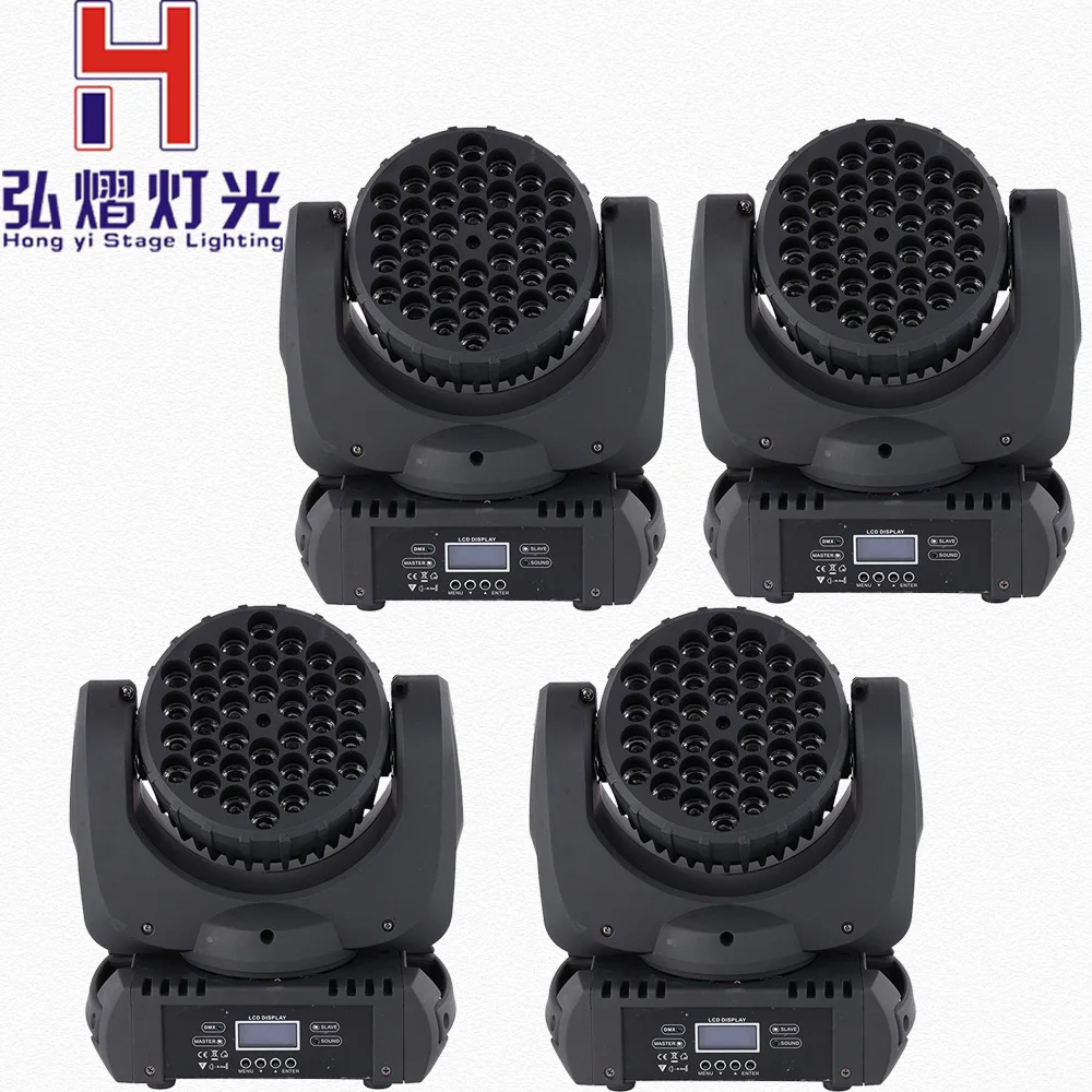 

(4 pieces/lot) DMX-512 Moving Head Light RGBW LED Stage PAR36 X 3W Professional Party Disco Show AC 100-240V Sound Active