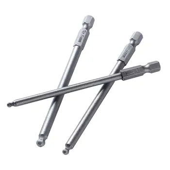 

5PCS 100mm Ball Head Hexagon Screwdriver Bit Allen Wrench Set Hexagonal Bits Hexagon Hex Key Screwdriver Repair Tool Set