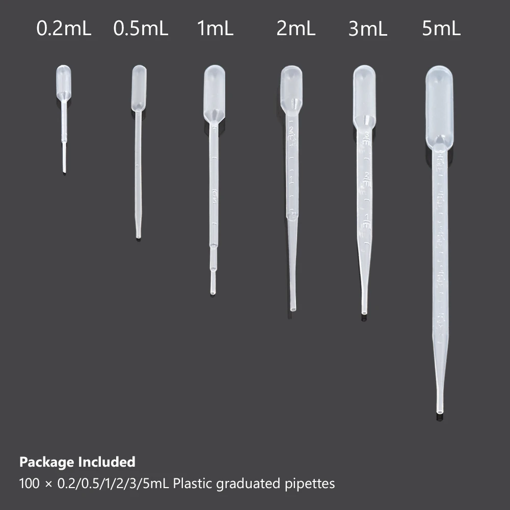 WITUSE пипетка градуированная декоративная солома из пластика LDPE капельница Аэрограф мочи соломы 0,2 мл/1 мл/2 мл/3 мл/5 мл/10 мл смешанный размер - Цвет: Mixed Size 600Pcs