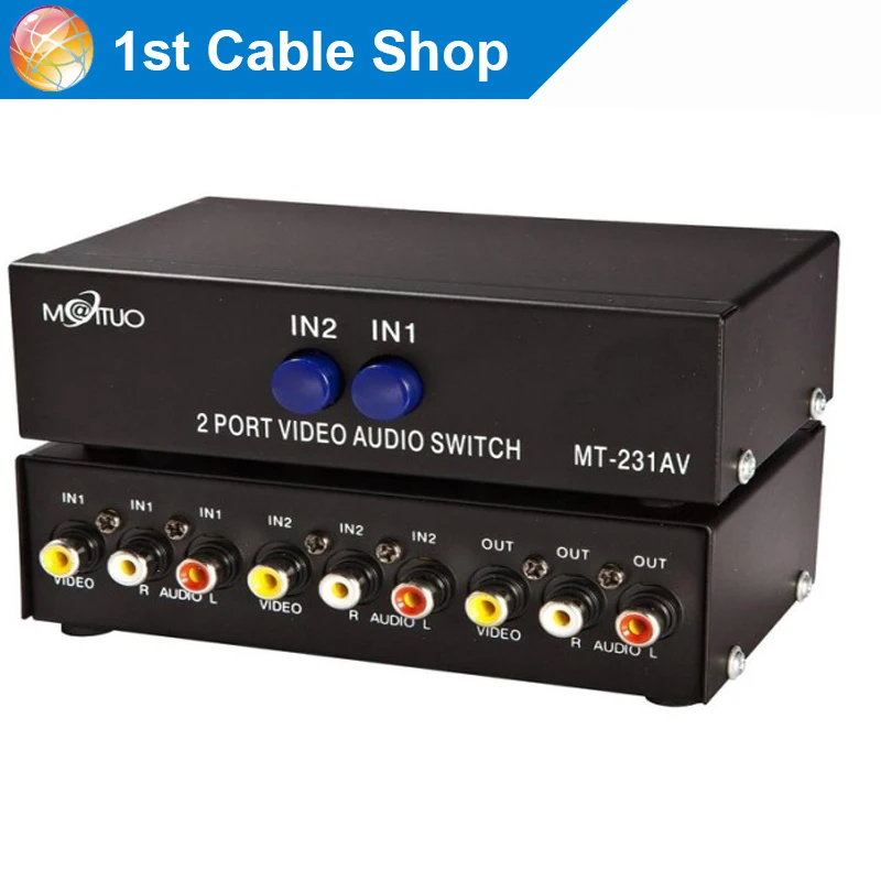 

2/4/8 ports Composite RCA AV Swithcer audio video selector switch for STB,DVD,HDTV