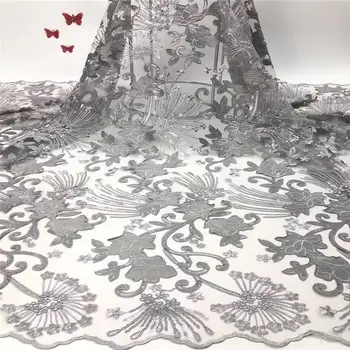 

African Lace Fabric 2019 New Design Milk Silk Laces Fabric Bridal High Quality French Tulle Lace Fabric For Wedding Party Y1570