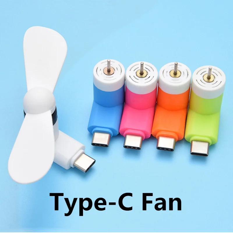 FFFAS type-c гибкие мини крутые ручные вентиляторы для Xiaomi 4c 5 5S 6 huawei P9 P10 мягкий тип C разъем вентилятор для мобильного телефона