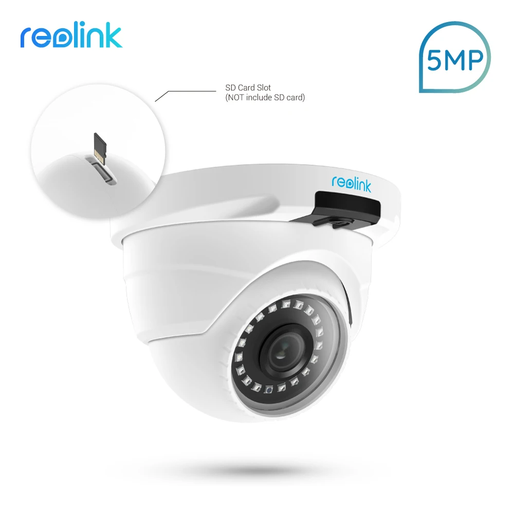 Buy Reolink PoE IP Camera 5MP SD card slot Dome