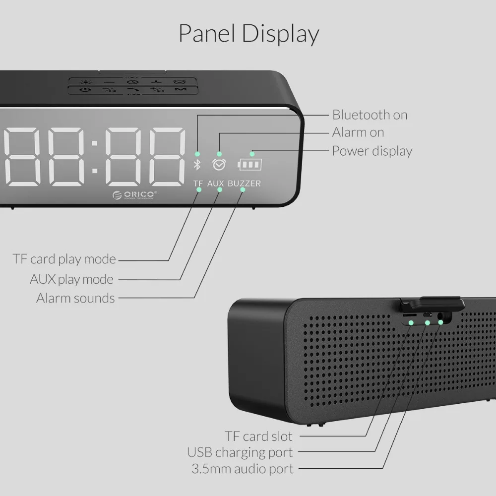 Bluetooth Колонка ORICO портативная беспроводная стереозвуковая Boombox