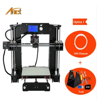 Anet A8/A6 FDM 3d принтер для детей студентов начинающих красивый и конкурентоспособная цена 3d печатная машина с бесплатными нитями - Цвет: A6-10M-Filaments