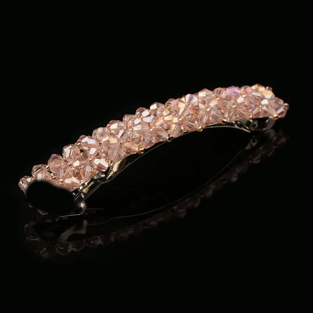 7 Colors Bling Crystal Hairpins Headwear forWomen Girls Rhinestone Hair Clips Pins Barrette Styling Tools Accessories