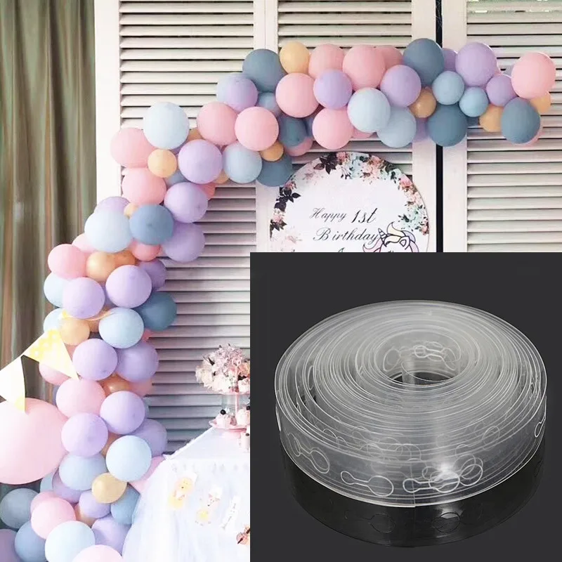Ballons Accessories 5M Balloon Chain Arch PVC Rubber Wedding Party Birthday Backdrop Decor Happy Birthday Decoration Supplies Ballons Accessories 5M Balloon Chain Arch PVC Rubber Wedding Party Birthday Backdrop Decor Happy Birthday Decoration Supplies