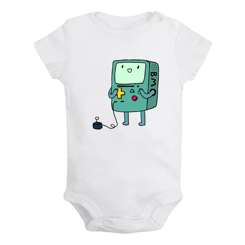 Милый Beemo BMO Adventure Time собака Jake дизайн для новорожденных мальчиков и девочек униформа-комбинезон с принтом для младенцев, боди, одежда хлопковые комплекты - Цвет: JaBaby4004WD