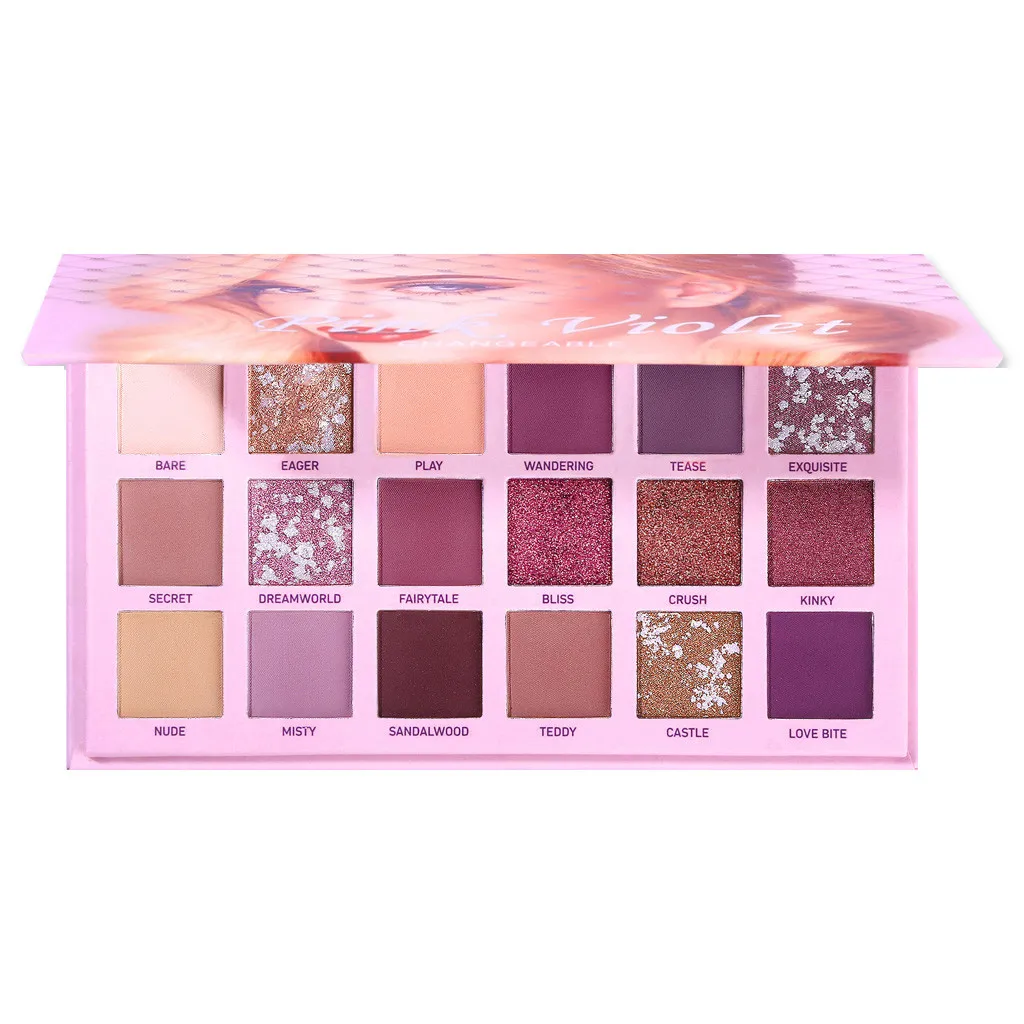 

New 18 Color Fashion Eye Shadow Makeup Palette Gold Glitter Pearlescent Matte Eye Shadow Long Lasting Natural Makeup #LR2