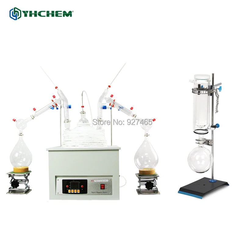 YHChem высокое качество лаборатории эфирные масла очистки 10L короткий путь стекло дистилляции