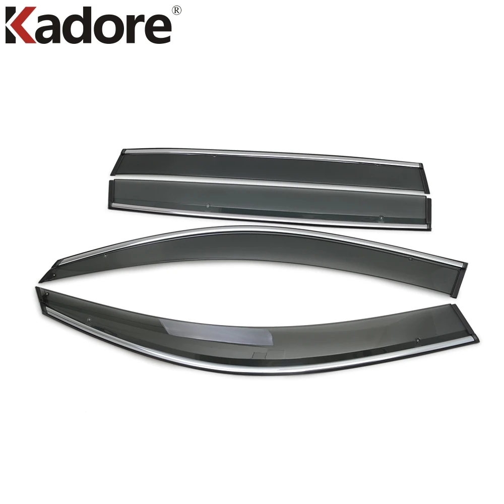 

For Volkswagen VW Tiguan 2017 2018 Car Window Visor Door Rain Sun Shield Side Windows Cover Trim Auto Accessories 4pcs/set