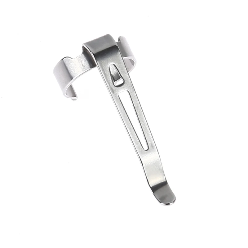 

Outdoor Flashlight Belt Clip For Bicle Stainless Steel Elastic Clips