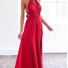 2019 Summer Robe Bridesmaids Boho Women Dress Ladies Sexy Women Maxi Club Dress Bandage Long Party Multiway Swing Dress C0195