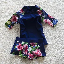 Детская пляжная одежда для купания купальный костюм для девочек купальные костюмы с принтом из 2 предметов для горячих весенних купальных костюмов детские купальные костюмы от солнца От 1 до 6 лет