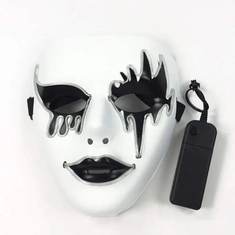 Funny Halloween Mask Masquerade Dress Up Mask Grimace Mask Glowing Mask