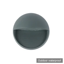 2 шт. круглый полушарие вилла декоративный современный светодиодный настенный светильник лампа Открытый водонепроницаемый IP55 алюминиевый свет вниз светодиодный настенный светильник