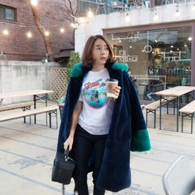 

Women New Fashion Faux Fur Coat 17M17