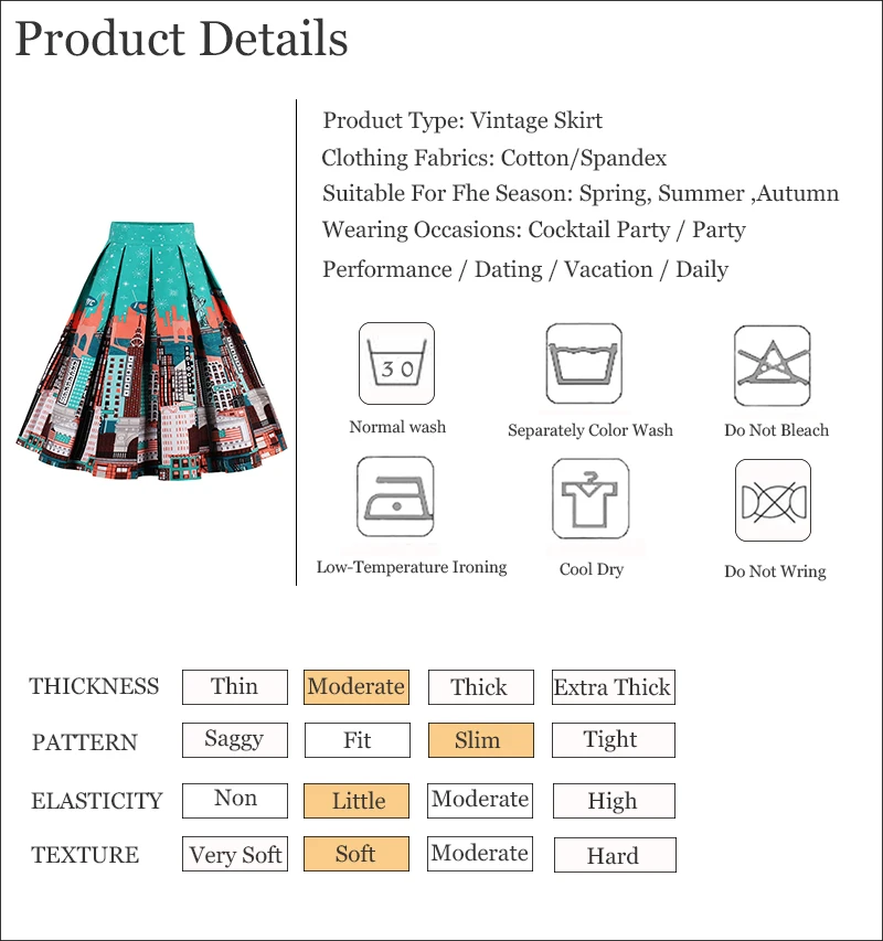 Kostlish Retro Print Flower Summer Skirts Womens 2017 High Waist Vintage Skirt Elegant A-Line Midi Women Skirt Plus Size XXL (58)