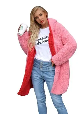 

Women New Free Shipping Fashion Faux Fur Coat MT0012