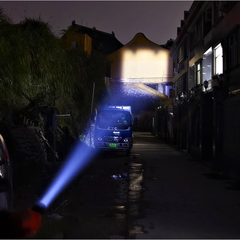 AIMIHUO Cree T6 LED Flashlight Powerful Telescopic Zoom Flashlight LED Waterproof Torch Mini COB Work Light Night Fishing Torch (6)